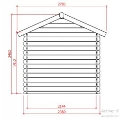 Abri De Jardin En Bois Massif 28mm Arles Porte Double 8,52m² SOLID -Nesling Magasin abri de jardin en bois massif 28mm arles porte double 852m solid 2