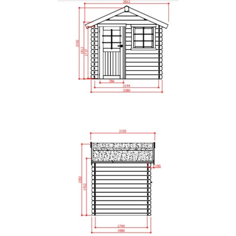 Abri De Jardin En Bois Massif 28mm Laval Porte Simple 4,71m² SOLID 4 Abri De Jardin En Bois Massif 28mm Laval Porte Simple 4,71m² SOLID – Image 2
