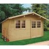Abri De Jardin En Bois Massif 28mm Visp Avec Double Porte 16,22m² - SOLID -Nesling Magasin abri de jardin en bois massif 28mm visp avec double porte 1622m solid