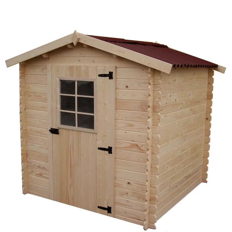 Abri De Jardin En Bois Massif 4,08m² – Madriers 20mm - Habrita 5 Abri De Jardin En Bois Massif 4,08m² – Madriers 20mm - Habrita – Image 3