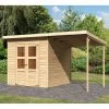 Abri De Jardin En Bois Massif 4,54m² Merseburg 4 + Appentis 169x194cm- Karibu 1 Abri De Jardin En Bois Massif 4,54m² Merseburg 4 + Appentis 169x194cm- Karibu -Nesling Magasin abri de jardin en bois massif 454m merseburg 4 appentis 169x194cm karibu