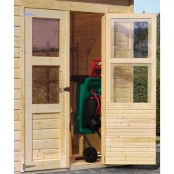 Abri De Jardin En Bois Massif 4,54m² Merseburg 4 + Appentis 169x194cm- Karibu 13 Abri De Jardin En Bois Massif 4,54m² Merseburg 4 + Appentis 169x194cm- Karibu -Nesling Magasin abri de jardin en bois massif 454m merseburg 4 appentis 169x194cm karibu 5