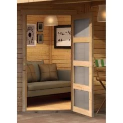 Abri De Jardin En Bois Massif 4,62m² Schwandorf 3 Avec Appentis 280cm – Karibu -Nesling Magasin abri de jardin en bois massif 462m schwandorf 3 avec appentis 280cm woodfeeling 5