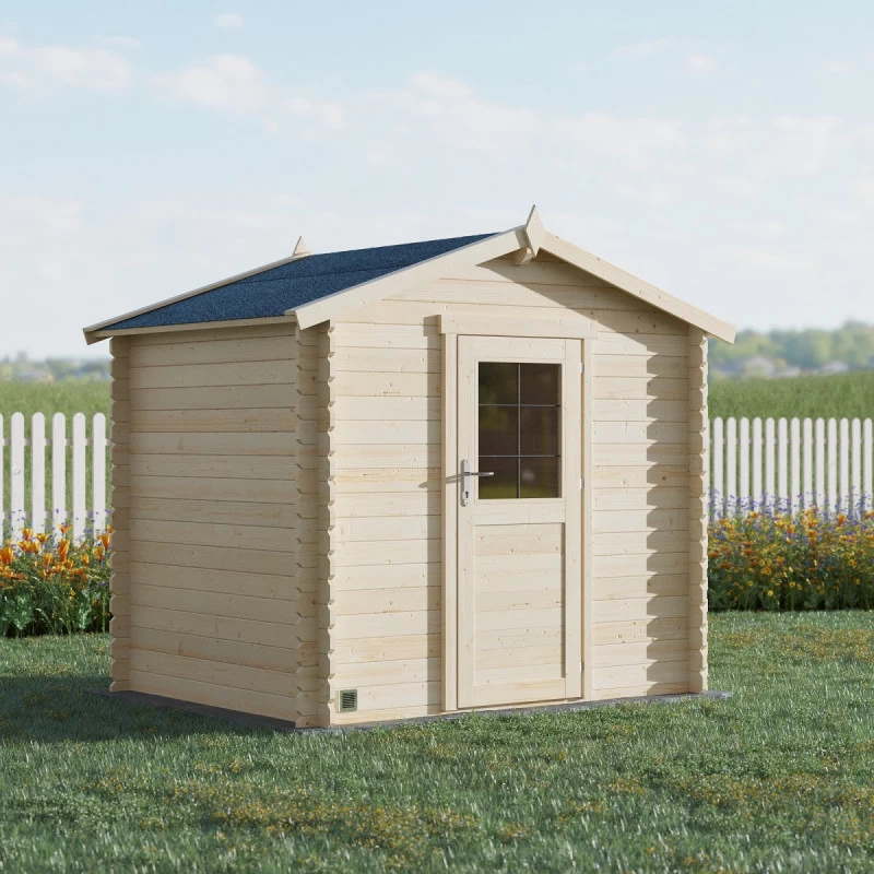 Abri De Jardin En Bois Massif 4,9m² KARIBA – Madriers 19mm – Forest Style 3 Abri De Jardin En Bois Massif 4,9m² KARIBA – Madriers 19mm – Forest Style