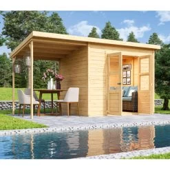 Abri De Jardin En Bois Massif 5,18m² Merseburg 5 - Karibu -Nesling Magasin abri de jardin en bois massif 518m merseburg 5 karibu 10
