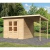 Abri De Jardin En Bois Massif 5,18m² + Appentis Merseburg 5 - Karibu -Nesling Magasin abri de jardin en bois massif 518m merseburg 5 karibu