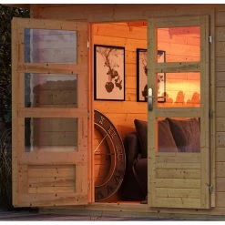 Abri De Jardin En Bois Massif 5,62m² Bastrup 2 Avec Appentis 200cm Et Paroi Arrière – Karibu 12 Abri De Jardin En Bois Massif 5,62m² Bastrup 2 Avec Appentis 200cm Et Paroi Arrière – Karibu -Nesling Magasin abri de jardin en bois massif 562m bastrup 2 avec appentis 200cm et paroi arriere woodfeeling 4