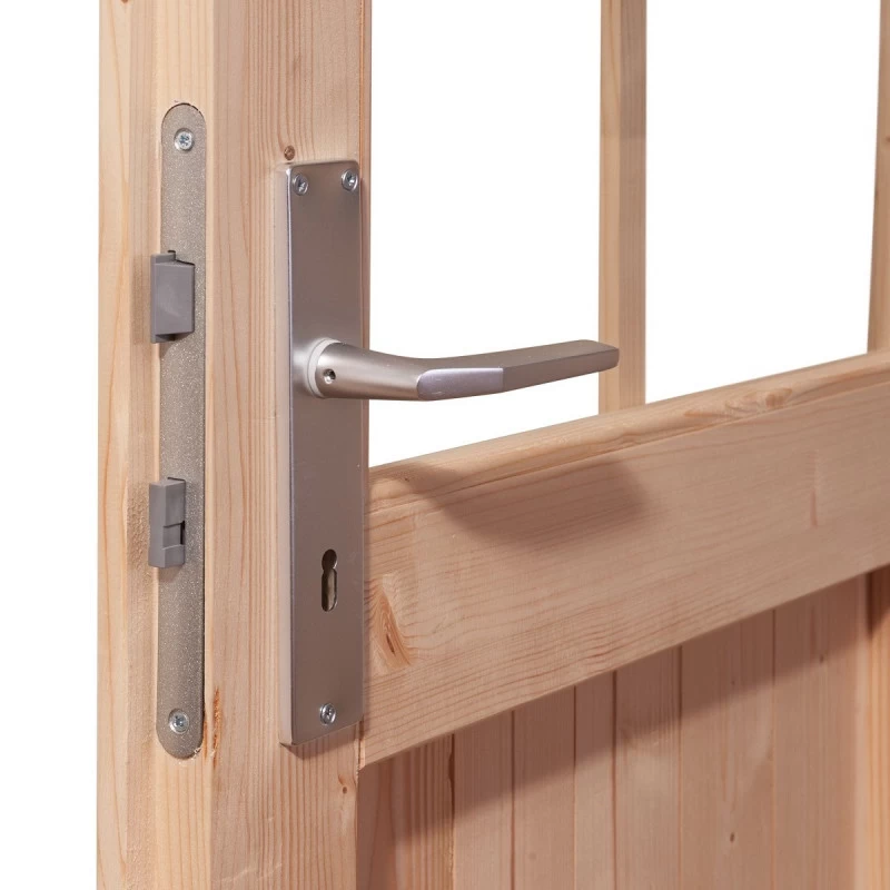 Abri De Jardin En Bois Massif 5,62m² Bastrup 2 Avec Appentis 300cm Et Paroi Arrière – Karibu 8 Abri De Jardin En Bois Massif 5,62m² Bastrup 2 Avec Appentis 300cm Et Paroi Arrière – Karibu – Image 6