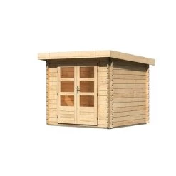 Abri De Jardin En Bois Massif 5,62m² Bastrup 2 – Karibu -Nesling Magasin abri de jardin en bois massif 562m bastrup 2 woodfeeling 2