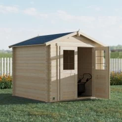 Abri De Jardin En Bois Massif 5,9m² JUNO – Madriers 19mm – Forest Style