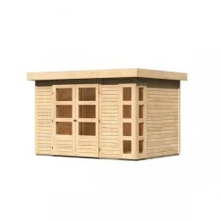 Abri De Jardin En Bois Massif 6,55m² Kerko 4 – Karibu -Nesling Magasin abri de jardin en bois massif 655m kerko 4 woodfeeling 2