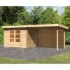 Abri De Jardin En Bois Massif 7,04m² Bastrup 3 Avec Appentis 300cm Et Paroi Arrière – Karibu 2 Abri De Jardin En Bois Massif 7,04m² Bastrup 3 Avec Appentis 300cm Et Paroi Arrière – Karibu -Nesling Magasin abri de jardin en bois massif 704m bastrup 3 avec appentis 300cm et paroi arriere woodfeeling