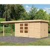 Abri De Jardin En Bois Massif 8,18m² Retola 5 Avec Armoire Intégrée Et Appentis 280cm – Karibu 1 Abri De Jardin En Bois Massif 8,18m² Retola 5 Avec Armoire Intégrée Et Appentis 280cm – Karibu -Nesling Magasin abri de jardin en bois massif 818m retola 5 avec armoire integree et appentis 280cm woodfeeling