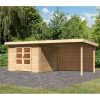 Abri De Jardin En Bois Massif 8,82m² Bastrup 5 Avec Appentis 300cm Et Paroi Arrière – Karibu 1 Abri De Jardin En Bois Massif 8,82m² Bastrup 5 Avec Appentis 300cm Et Paroi Arrière – Karibu -Nesling Magasin abri de jardin en bois massif 882m bastrup 5 avec appentis 300cm et paroi arriere woodfeeling