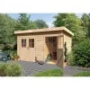 Abri De Jardin En Bois Massif 8,88m² Avec Cloison Intérieure Tintrup – Karibu 2 Abri De Jardin En Bois Massif 8,88m² Avec Cloison Intérieure Tintrup – Karibu -Nesling Magasin abri de jardin en bois massif 888m avec cloison interieure tintrup woodfeeling