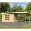 Abri De Jardin En Bois Massif 8,88m² Kandern 7 Avec Appentis 320cm – Karibu 1 Abri De Jardin En Bois Massif 8,88m² Kandern 7 Avec Appentis 320cm – Karibu -Nesling Magasin abri de jardin en bois massif 888m kandern 7 avec appentis 320cm woodfeeling