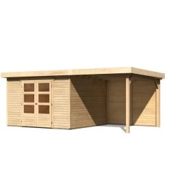Abri De Jardin En Bois Massif 9,24m² Askola 6 Avec Appentis 240cm Et Paroi Arrière – Karibu 10 Abri De Jardin En Bois Massif 9,24m² Askola 6 Avec Appentis 240cm Et Paroi Arrière – Karibu -Nesling Magasin abri de jardin en bois massif 924m askola 6 avec appentis 240cm et paroi arriere woodfeeling 2