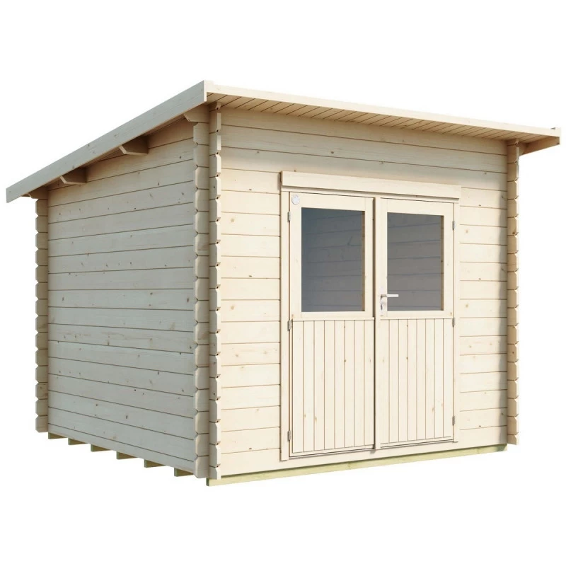 Abri De Jardin En Bois Massif Brut 28mm Karpalo 6,8m² + Plancher - Luoman 3 Abri De Jardin En Bois Massif Brut 28mm Karpalo 6,8m² + Plancher - Luoman