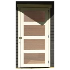 Abri De Jardin En Bois Massif Gris Terre 4,62m² Schwandorf 3 Avec Appentis 240cm – Karibu -Nesling Magasin abri de jardin en bois massif gris terre 462m schwandorf 3 avec appentis 240cm woodfeeling 4