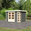 Abri De Jardin En Bois Massif Gris Terre 7,43m² Kerko 5 – Karibu 1 Abri De Jardin En Bois Massif Gris Terre 7,43m² Kerko 5 – Karibu -Nesling Magasin abri de jardin en bois massif gris terre 743m kerko 5 woodfeeling