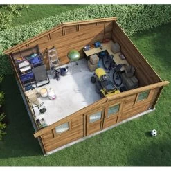 Abri De Jardin En Bois Traité Autoclave 17,6m² - Madriers 28mm - Nicia - Forest Style 9 Abri De Jardin En Bois Traité Autoclave 17,6m² - Madriers 28mm - Nicia - Forest Style -Nesling Magasin abri de jardin en bois traite autoclave 176m madriers 28mm nicia 2