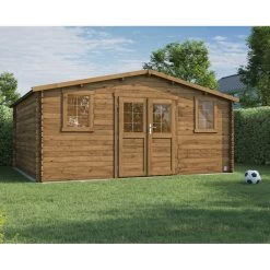 Abri De Jardin En Bois Traité Autoclave 17,6m² - Madriers 28mm - Nicia - Forest Style