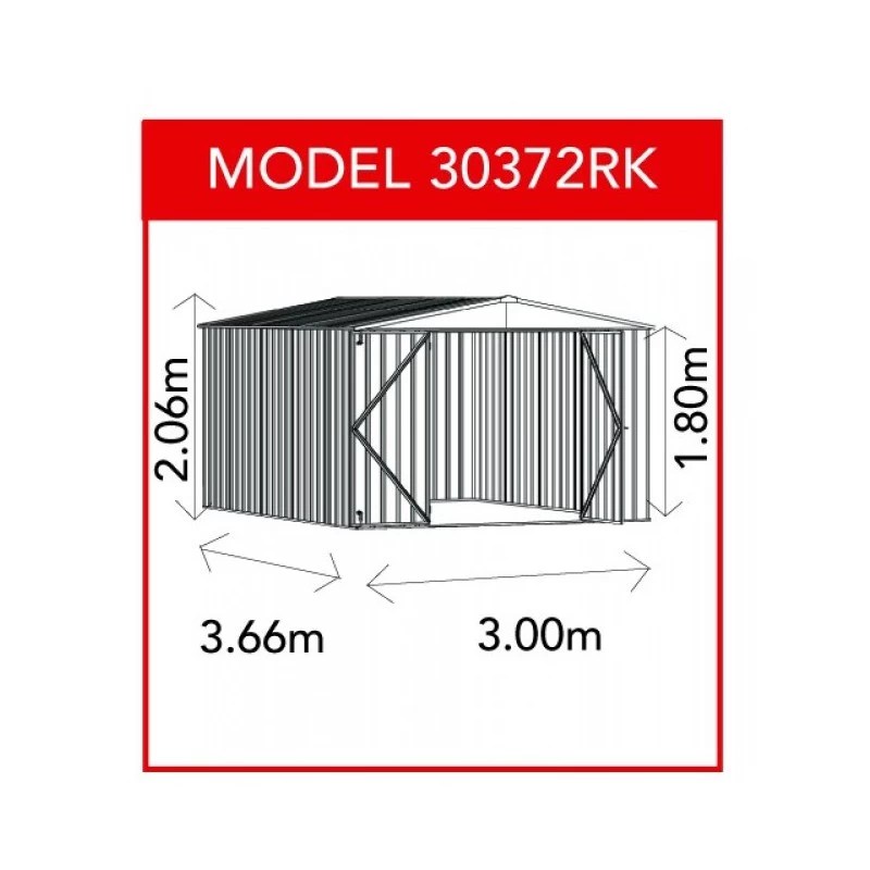 Abri De Jardin En Métal 10,9m² Silver Grey Fraser - ABSCO 5 Abri De Jardin En Métal 10,9m² Silver Grey Fraser - ABSCO – Image 3