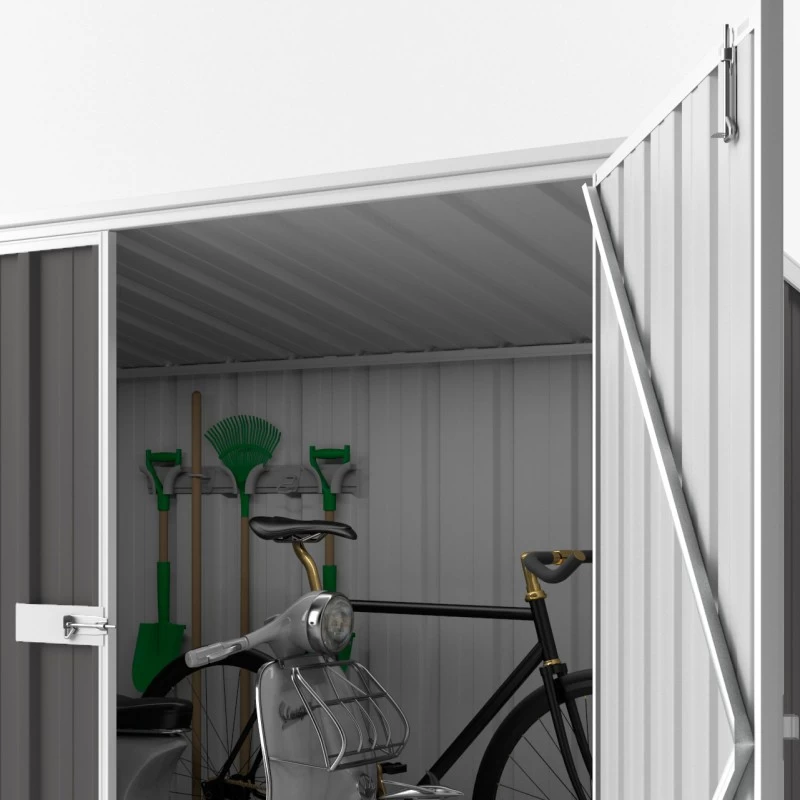 Abri De Jardin En Métal Colorbond Gris 2,02m² Bikestore EASYSHED 7 Abri De Jardin En Métal Colorbond Gris 2,02m² Bikestore EASYSHED – Image 5