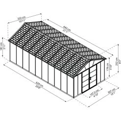 Abri De Jardin En Polycarbonate 21,3m² Sans Plancher YUKON - Palram - Canopia 10 Abri De Jardin En Polycarbonate 21,3m² Sans Plancher YUKON - Palram - Canopia -Nesling Magasin abri de jardin en polycarbonate 213m sans plancher yukon palram 2