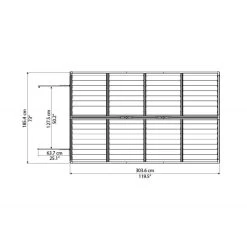 Abri De Jardin En Polycarbonate 5,28m² Skylight Deco - Palram - Canopia -Nesling Magasin abri de jardin en polycarbonate 528m skylight deco palram 3