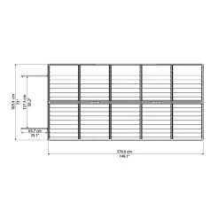 Abri De Jardin En Polycarbonate 6,59m² Skylight Amber - Palram - Canopia -Nesling Magasin abri de jardin en polycarbonate 659m skylight amber palram 3