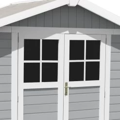 Abri De Jardin En PVC 4,9m² DECO Gris Clair Et Blanc Grosfillex + Kit Ancrage Offert 10 Abri De Jardin En PVC 4,9m² DECO Gris Clair Et Blanc Grosfillex + Kit Ancrage Offert -Nesling Magasin abri de jardin en pvc 49m gris clair et blanc grosfillex 2