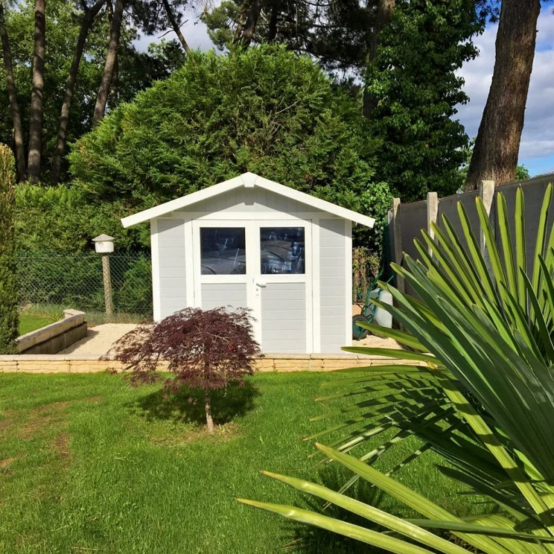 Abri De Jardin En PVC 4,9m² DECO Gris Clair Et Blanc Grosfillex + Kit Ancrage Offert 8 Abri De Jardin En PVC 4,9m² DECO Gris Clair Et Blanc Grosfillex + Kit Ancrage Offert – Image 6