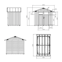 Abri De Jardin 4m² En PVC UTILITY Blanc Et Gris Vert Grosfillex + Kit Ancrage Offert 12 Abri De Jardin 4m² En PVC UTILITY Blanc Et Gris Vert Grosfillex + Kit Ancrage Offert -Nesling Magasin abri de jardin en pvc 49m utility blanc et gris vert grosfillex 4