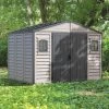 Abri De Jardin En PVC 8,05m² DarkGrey Premium + Kit De Fondation DURAMAX -Nesling Magasin abri de jardin en pvc 805m darkgrey premium duramax kit de fondation