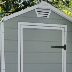Abri De Jardin En Résine 2,5m² Premium 46 S Gris Clair + Plancher - Keter -Nesling Magasin abri de jardin en resine 25m premium 46 s gris clair plancher keter 4
