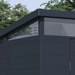 Abri De Jardin En Résine 4,10m² Anthracite Toit Monopente Skylight + Plancher - Jobu 10 Abri De Jardin En Résine 4,10m² Anthracite Toit Monopente Skylight + Plancher - Jobu -Nesling Magasin abri de jardin en resine 410m anthracite toit monopente skylight plancher jobu 2