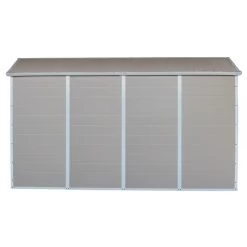 Abri De Jardin En Résine Beige 6,99m² + Kit De Fondation - JOBU -Nesling Magasin abri de jardin en resine beige 699m kit de fondation jobu 4