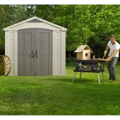 Abri De Jardin En Résine Sydney 6,32m² + Plancher Keter -Nesling Magasin abri de jardin en resine sydney 632m plancher keter 2