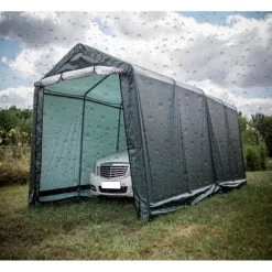 Abri De Jardin En Toile Renforcée Verte Toit 2 Pentes 18,60m² HABRITA -Nesling Magasin abri de jardin en toile renforcee verte toit 2 pentes 1860m habrita 2