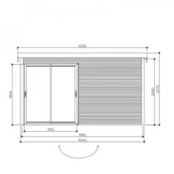 Abri De Jardin Faro 12,25m² En Bois Massif 28mm Avec Double Porte Vitrée - SOLID -Nesling Magasin abri de jardin faro 1225m en bois massif 28mm avec double porte vitree solid 1