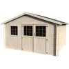 Abri De Jardin Frévent 14,10m² En Bois Massif 28mm Avec Double Porte Et Fenêtre – Décor Et Jardin -Nesling Magasin abri de jardin frevent 1410m en bois massif 28mm avec double porte et fenetre decor et jardin