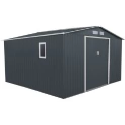Abri De Jardin 10,85m² Métal PLUS Anthracite + Kit D'ancrage X-METAL -Nesling Magasin abri de jardin metal 1085m plus anthracite kit d ancrage x metal 2