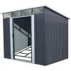 Abri De Jardin Métal 5,64m² Skylight Anthracite + Kit D'ancrage X-METAL 2 Abri De Jardin Métal 5,64m² Skylight Anthracite + Kit D'ancrage X-METAL -Nesling Magasin abri de jardin metal 562m skylight anthracite kit d ancrage x metal