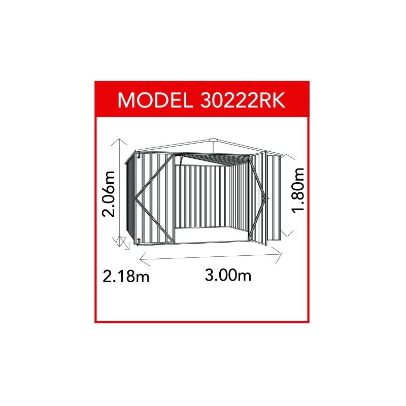 Abri De Jardin En Métal 6,5m² Silver Grey Fraser - ABSCO 5 Abri De Jardin En Métal 6,5m² Silver Grey Fraser - ABSCO – Image 3
