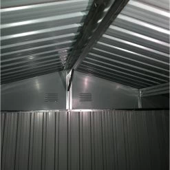 Abri De Jardin Métal 7,15m² WoodTouch Beige + Kit D'ancrage X-METAL -Nesling Magasin abri de jardin metal 7m woodtouch beige kit d ancrage x metal 3