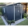 Abri De Jardin En Métal 8,84m² PLUS Anthracite + Kit D'ancrage X-METAL -Nesling Magasin abri de jardin metal 884m plus anthracite kit d ancrage x metal