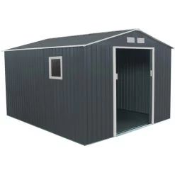 Abri De Jardin En Métal 8,84m² PLUS Anthracite + Kit D'ancrage X-METAL -Nesling Magasin abri de jardin metal 884m plus anthracite kit d ancrage x metal 2