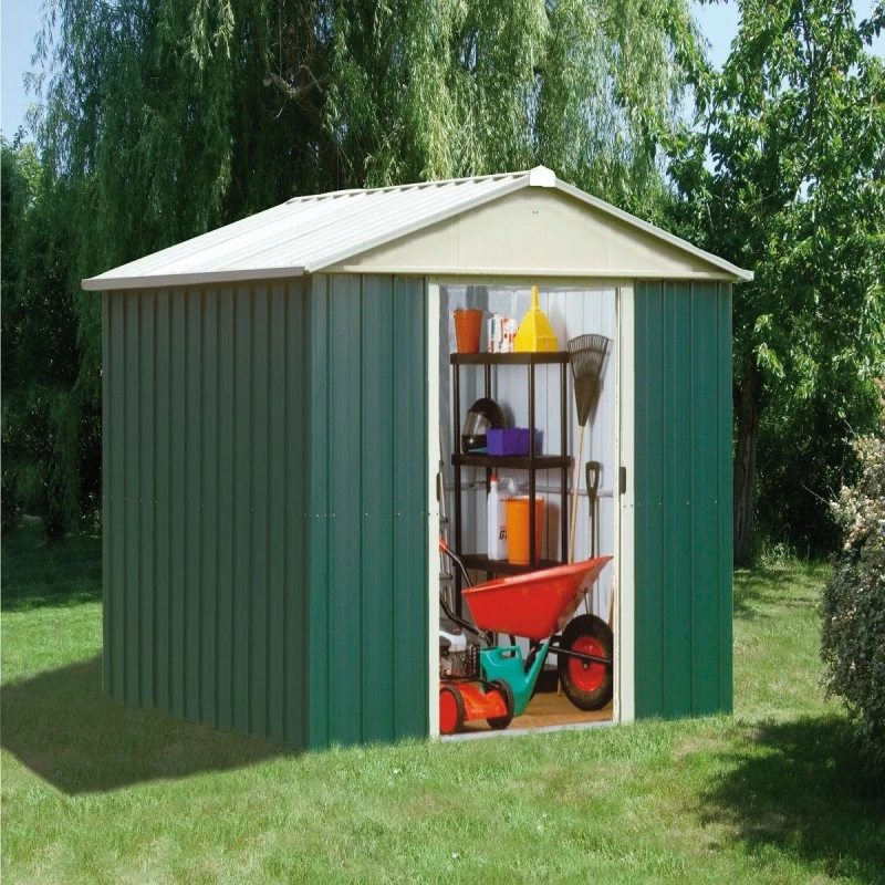 Abri De Jardin Métal Vert 2,77m² + Kit D'ancrage Inclus - YARDMASTER 3 Abri De Jardin Métal Vert 2,77m² + Kit D'ancrage Inclus - YARDMASTER