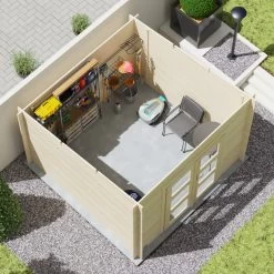 Abri De Jardin Monopente En Bois Massif 8,9m² DAINTREE – Madriers 28mm – Forest Style 9 Abri De Jardin Monopente En Bois Massif 8,9m² DAINTREE – Madriers 28mm – Forest Style -Nesling Magasin abri de jardin monopente en bois massif 89m daintree madriers 19mm forest style 3